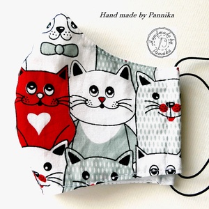 Cica sor maszk ARCFORMÁRA SZERKESZTVE!!  NŐI Szájmaszk, arcmaszk  Pannikától - női - női - Meska.hu