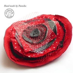 Kitűző: piros bohém Akció! - ékszer - kitűző és bross - kitűző - Meska.hu Kitűző: piros bohém Akció! - ékszer - kitűző és bross - kitűző - Meska.hu