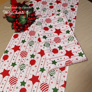 Karácsonyi asztalterítő, asztali futó ( KÉT DARAB ELÉRHETŐ ! ) - karácsony - karácsonyi lakásdekoráció - ünnepi asztaldekoráció - Meska.hu