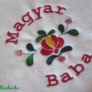 Babatakaró hímzéssel - otthon & életmód - babaszoba, gyerekszoba - babatakaró, gyerek pléd - Meska.hu