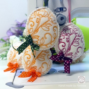 Húsvéti hímzett tojáscsomag 3db - otthon & életmód - dekoráció - fali és függő dekoráció - függődísz - Meska.hu