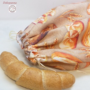 KENYERES, PÉKÁRUS Zsák Frissentartó, Kitörölhető! NAGY méret! NoWaste csomagolás!  - otthon & életmód - konyhafelszerelés, tálalás - konyhai tárolás - kenyértartó - Meska.hu