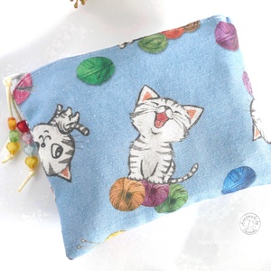 Cicás vizálló kis-táska, neszesszer, pénztárca, irattartó, bármitartó, , Táska & Tok, Neszesszer, Patchwork, foltvarrás, Varrás, MESKA