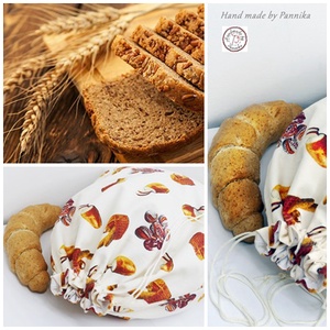 Pékáru mintás kenyeres, kiflis zsák - táska & tok - bevásárlás & shopper táska - kenyeres zsák - Meska.hu