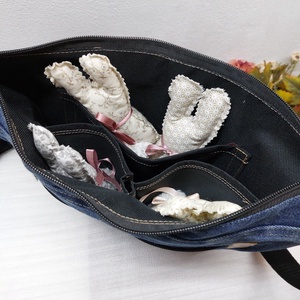 Anna390879 részére! Átvethető farmertáska - táska & tok - kézitáska & válltáska - vállon átvethető táska - Meska.hu