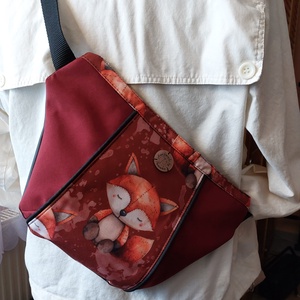 Rókás átvethető táska - táska & tok - kézitáska & válltáska - vállon átvethető táska - Meska.hu