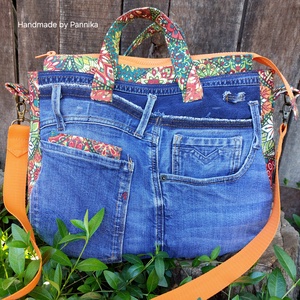 Farmer táska mandalás betétekkel - Meska.hu