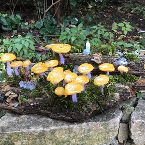 Gombalámpás Kristályokkal Kicsi - otthon & életmód - lámpa - hangulatlámpa - Meska.hu