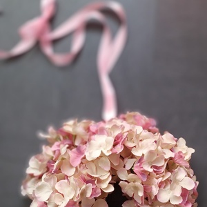 Pasztell Hortenzia kopogtató/ajtódísz - otthon & életmód - dekoráció - ajtó- és ablak dekoráció - ajtódísz & kopogtató - Meska.hu