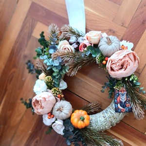 Rókás mesebeli ajtódísz, kopogtató, koszorú - otthon & életmód - dekoráció - ajtó- és ablak dekoráció - ajtódísz & kopogtató - Meska.hu