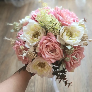 Csodás menyasszonyi csokor prémium virágokból - esküvő - menyasszonyi- és dobócsokor - Meska.hu