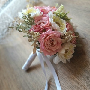 Csodás menyasszonyi csokor prémium virágokból, Esküvő, Menyasszonyi- és dobócsokor, Virágkötés, MESKA