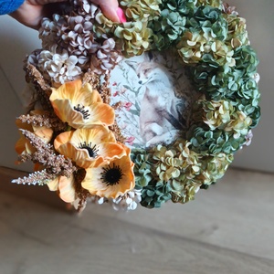 Rókás tavaszi kopogtató - otthon & életmód - virágdekoráció - virágdíszek - dekor koszorúk, kopogtatók - Meska.hu