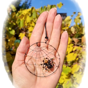 Pókocska nyaklánc  - otthon & életmód - dekoráció - halloween - halloweeni ékszerek - Meska.hu