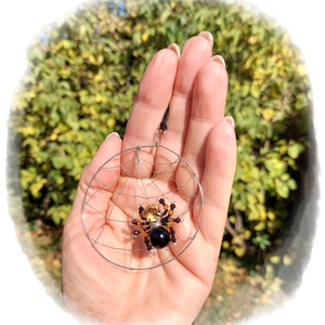 Pókocska nyaklánc  - otthon & életmód - dekoráció - halloween - halloweeni ékszerek - Meska.hu