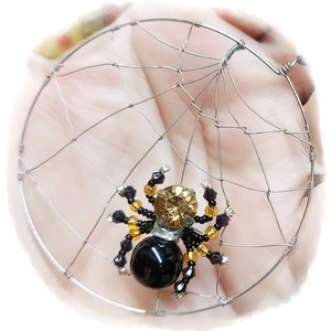 Pókocska nyaklánc  - otthon & életmód - dekoráció - halloween - halloweeni ékszerek - Meska.hu