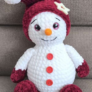 Horgolt hóember , Játék & Sport, Plüssállat & Játékfigura, Más figura, Horgolás, MESKA