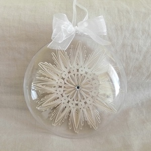 Karácsonyfadísz, karácsonyi gömb #7 - karácsony - karácsonyi lakásdekoráció - karácsonyfadíszek - Meska.hu