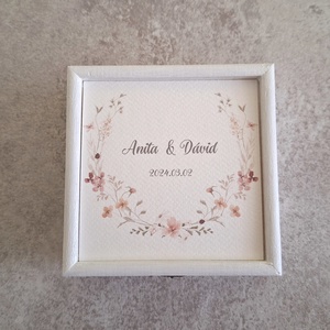 Esküvői pénzátadó doboz, nászajándék - fehér - esküvő - emlék & ajándék - nászajándék - esküvői pénzátadó doboz - Meska.hu