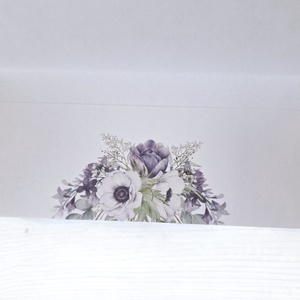 Esküvői pénzátadó boríték, nászajándék - lila virágos - esküvő - emlék & ajándék - nászajándék - esküvői pénzátadó boríték, kártya - Meska.hu