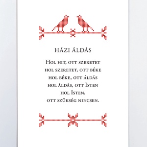 Házi áldás - Madár motívumos falikép, nyomat 13x18 cm - otthon & lakás - dekoráció - kép & falikép - Meska.hu Házi áldás - Madár motívumos falikép, nyomat 13x18 cm - otthon & lakás - dekoráció - kép & falikép - Meska.hu