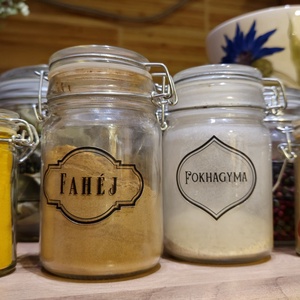 Átlátszó címke vintage kerettel, Otthon & Életmód, Papír, írószer, Matrica, matrica csomag, Papírművészet, MESKA