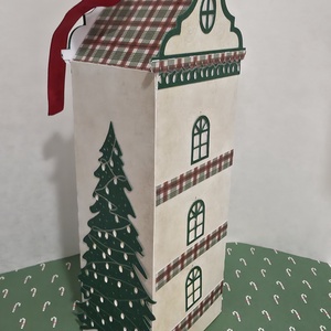 Holland ház lámpás és doboz - karácsony - karácsonyi lakásdekoráció - karácsonyi fénydekoráció - Meska.hu