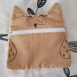 Baglyos szendvicstartó/snackbag/nasitartó - Meska.hu