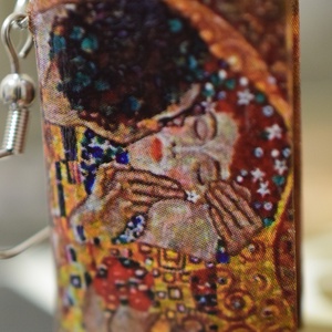 Könyv fülbevaló (Csók) - Meska.hu