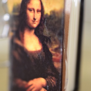 Könyv fülbevaló (Mona Lisa) - ékszer - fülbevaló - lógó fülbevaló - Meska.hu