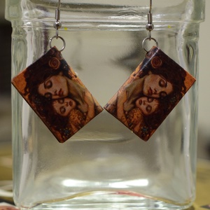 Könyv fülbevaló - ékszer - fülbevaló - lógó fülbevaló - Meska.hu