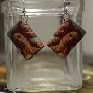 Könyv fülbevaló (Vénusz) - ékszer - fülbevaló - lógó fülbevaló - Meska.hu