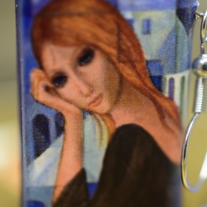 Könyv fülbevaló , Ékszer, Fülbevaló, Lógó fülbevaló, Könyvkötés, MESKA