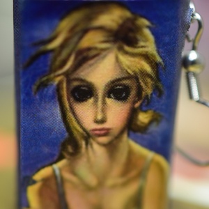 Könyv fülbevaló (Vihar), Ékszer, Fülbevaló, Lógó fülbevaló, Könyvkötés, MESKA