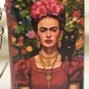 Könyv fülbevaló (Frida), Ékszer, Fülbevaló, Lógó fülbevaló, Könyvkötés, MESKA