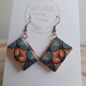 Könyv fülbevaló  - ékszer - fülbevaló - lógó fülbevaló - Meska.hu