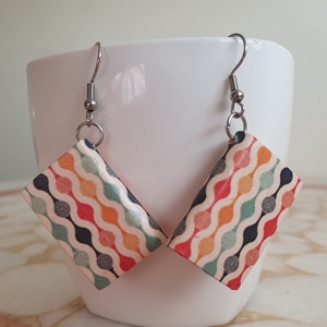 Könyv fülbevaló  - ékszer - fülbevaló - lógó fülbevaló - Meska.hu