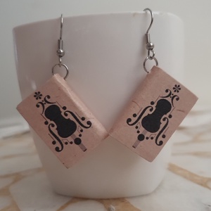 Könyv fülbevaló  - ékszer - fülbevaló - lógó fülbevaló - Meska.hu