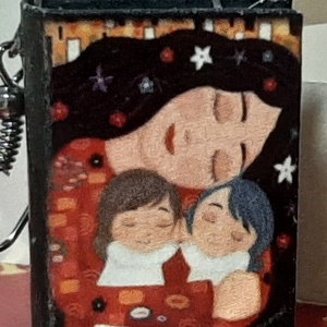 Könyv fülbevaló Anyák napjára, Ékszer, Fülbevaló, Lógó fülbevaló, Könyvkötés, MESKA