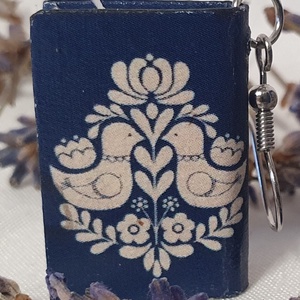 Könyv fülbevaló , Ékszer, Fülbevaló, Lógó fülbevaló, Könyvkötés, MESKA