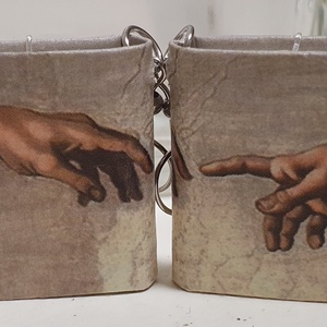 Könyv fülbevaló (Michelangelo) - ékszer - fülbevaló - lógó fülbevaló - Meska.hu