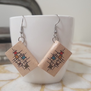 Könyv fülbevaló  - ékszer - fülbevaló - lógó fülbevaló - Meska.hu