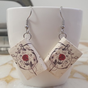 Kis herceg könyv fülbevaló - ékszer - fülbevaló - lógó fülbevaló - Meska.hu