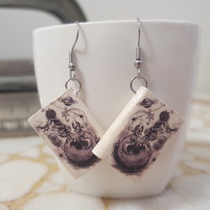 Kis herceg könyv fülbevaló - ékszer - fülbevaló - lógó fülbevaló - Meska.hu