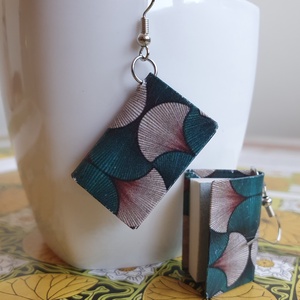 Könyv fülbevaló (legyező) - ékszer - fülbevaló - lógó fülbevaló - Meska.hu