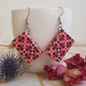 Könyv fülbevaló (katica) - Meska.hu