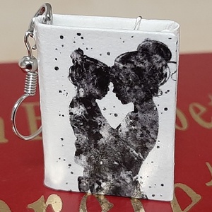 Könyv fülbevaló Anyák napjára - Meska.hu