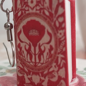 Könyv fülbevaló  - Meska.hu