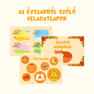 ŐSZI foglalkoztató (digitális, nyomtatható) / 46 oldalas / 3-5 éves gyermekeknek oktató és szórakoztató füzet - művészet - grafika & illusztráció - digitális - Meska.hu