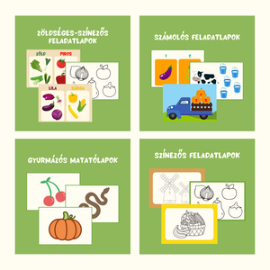 A TERMÉSZET SZERETETE foglalkoztató (digitális, nyomtatható) / 36 oldalas / 3-5 éves gyermekeknek - művészet - grafika & illusztráció - digitális - Meska.hu